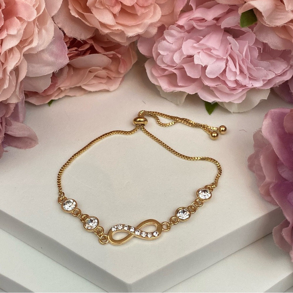 Glam Crystal Infinity Bracelet - Picture 13 of 16